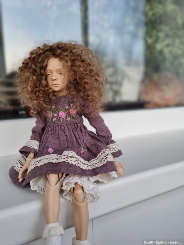 Парик на куклу Птичка Лора натуральный (фото 9)