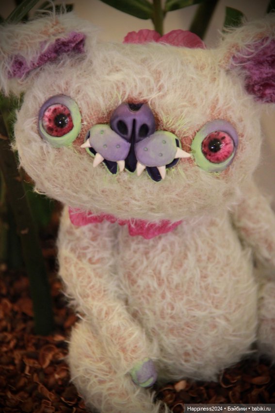 Зеленый кот монстрик — Авторские игрушки (фото 9)