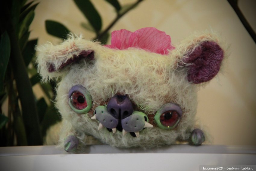 Зеленый кот монстрик — Авторские игрушки (фото 3)