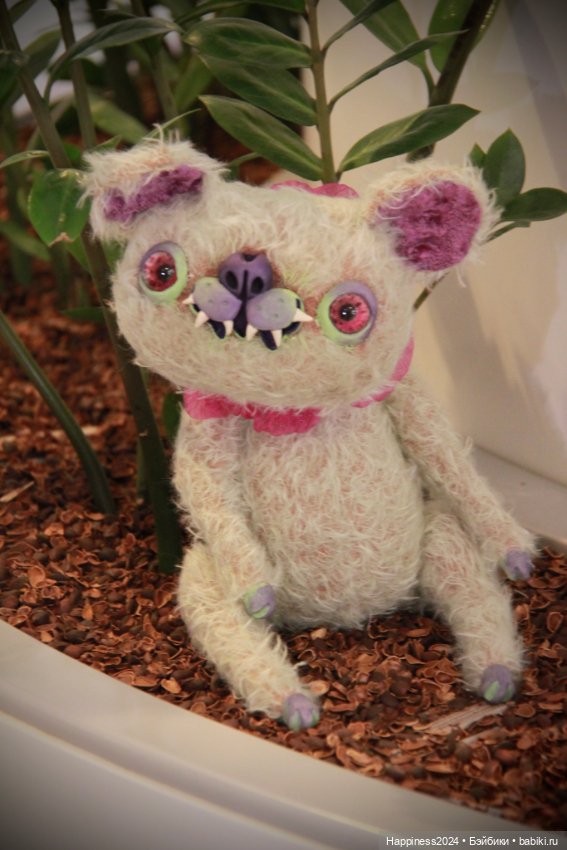 Зеленый кот монстрик — Авторские игрушки (фото 7)
