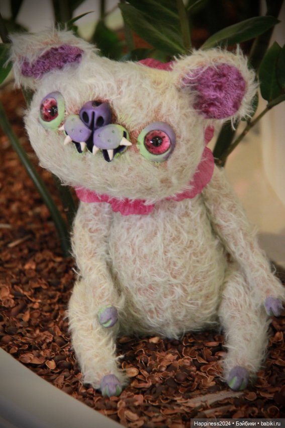 Зеленый кот монстрик — Авторские игрушки (фото 8)