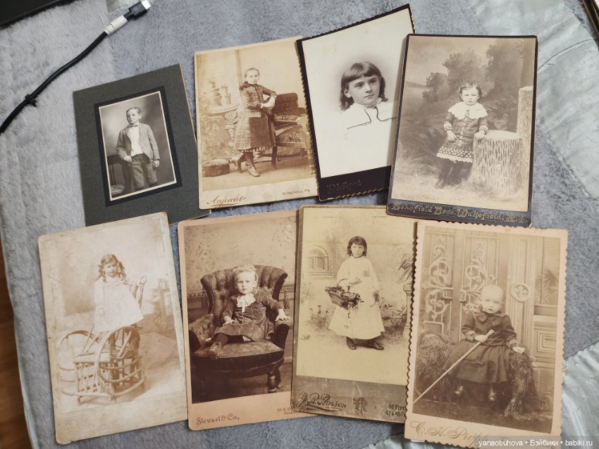 Антикварные детские фото как реквизит для кукольных фотосессий