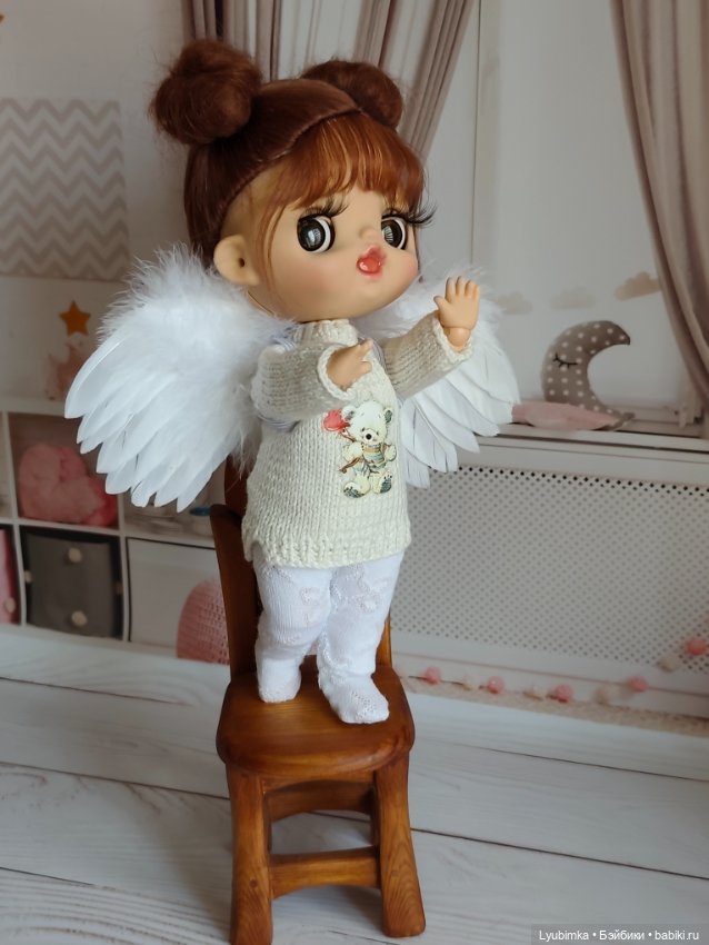 Кукла мамин ангелочек — ООАК (кастом куклы) (фото 5)