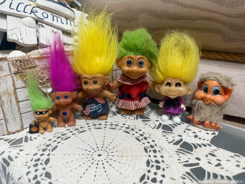 Семейка троллей — Винтажные куклы и игрушки детства
