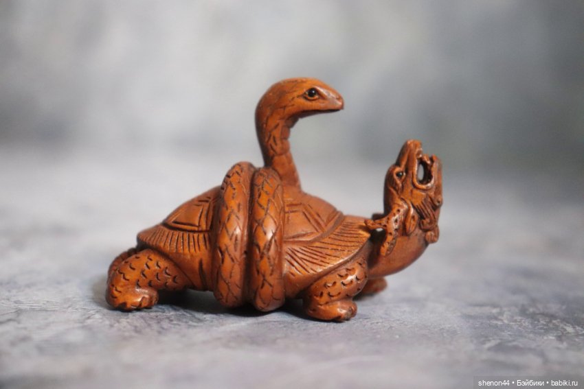 Нэцкэ "Черепаха-дракон Биси"