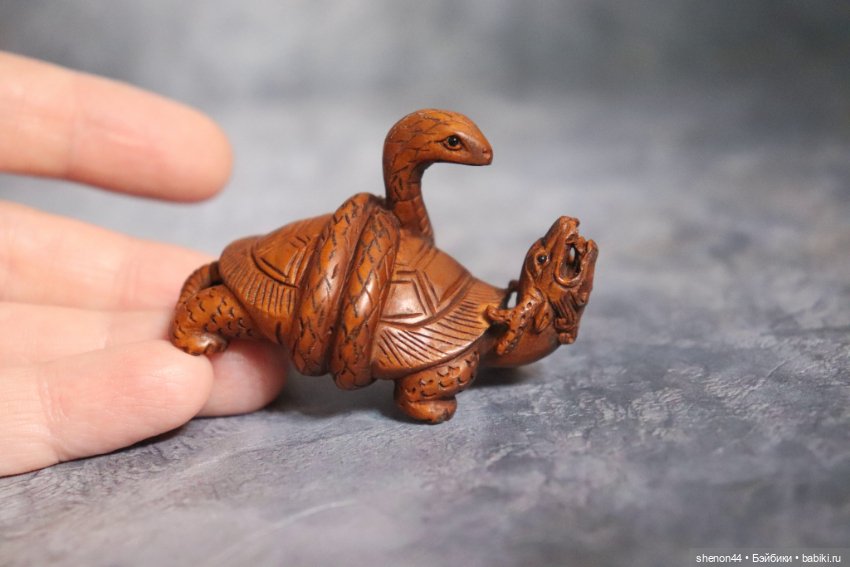 Нэцкэ "Черепаха-дракон Биси" (фото 6)