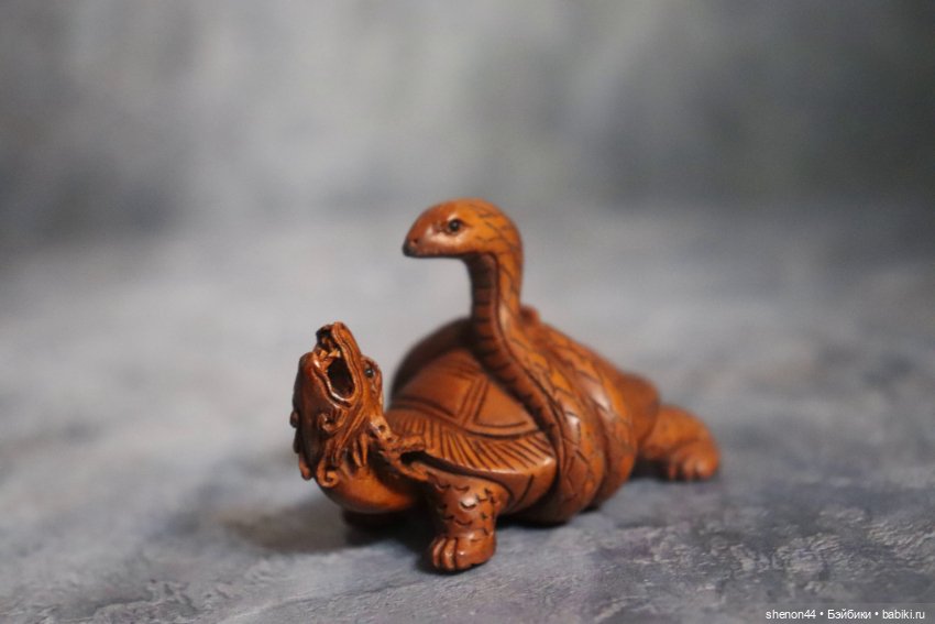 Нэцкэ "Черепаха-дракон Биси" (фото 2)