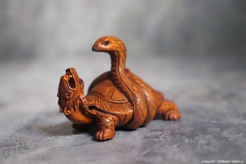Нэцкэ "Черепаха-дракон Биси" (фото 3)