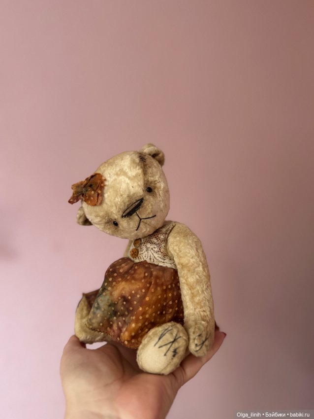 Мишка тедди Карамелька — Авторские игрушки