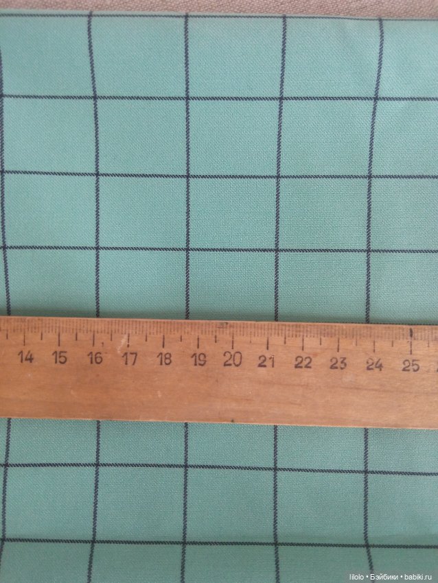 Отрез ткани по типу шотландки для кукольного рукоделия (фото 2)