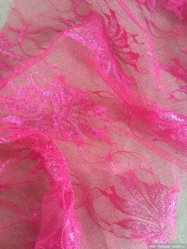 Отрез гипюра для кукольного рукоделия