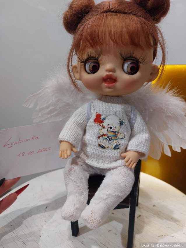 Кукла мамин ангелочек — ООАК (кастом куклы) (фото 8)