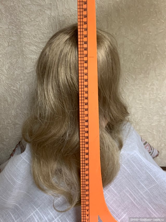 Парик синтетика на голову 46 см блонд длинный (фото 3)