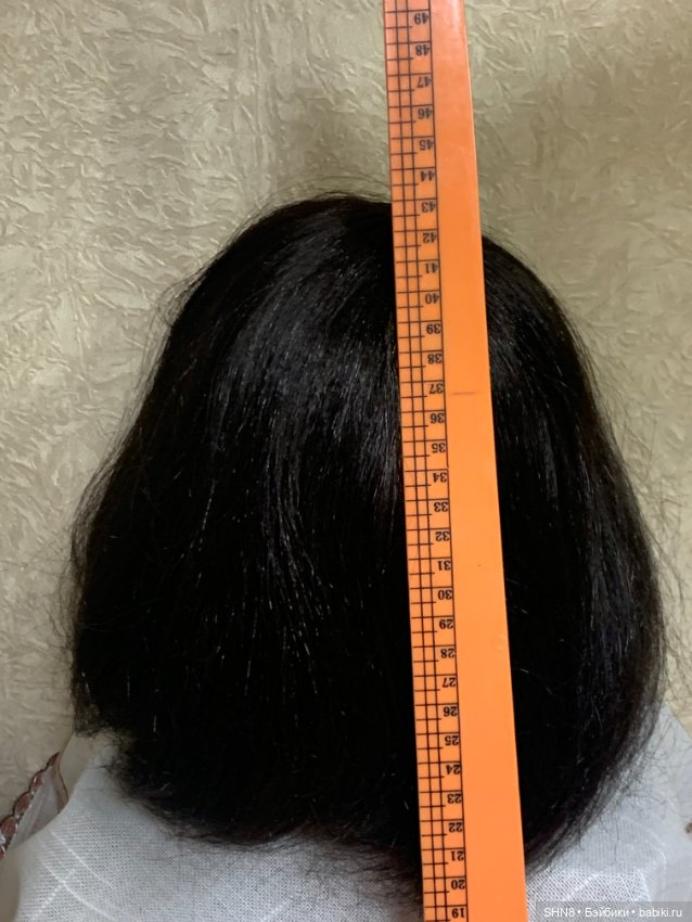 Парик синтетика 41-42 см каре черный (фото 3)