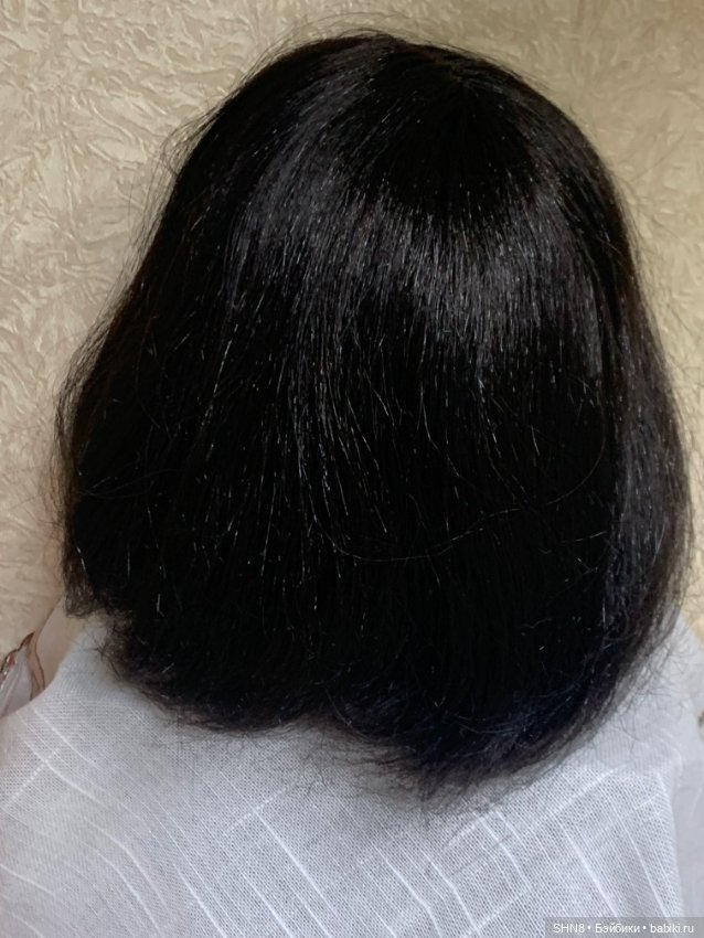 Парик синтетика 41-42 см каре черный (фото 2)