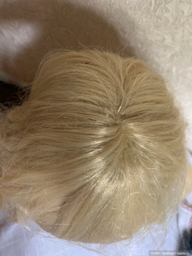 Парик длинный блонд на голову 41-42 см с хвостиками (фото 4)