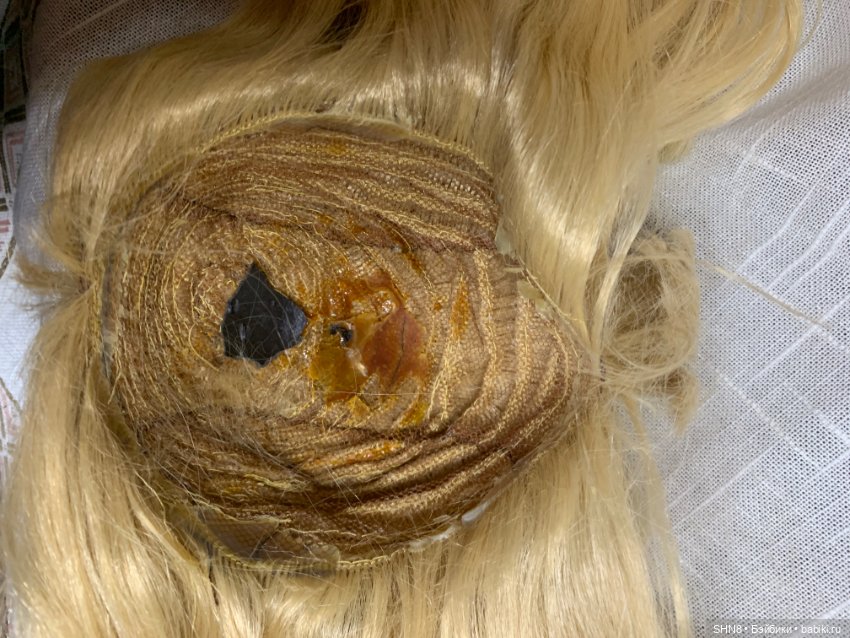 Парик длинный блонд на голову 41-42 см с хвостиками (фото 5)