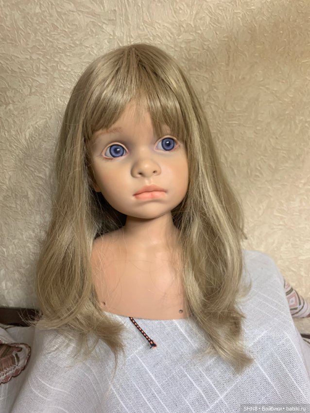 Парик длинный блонд на голову 38 см