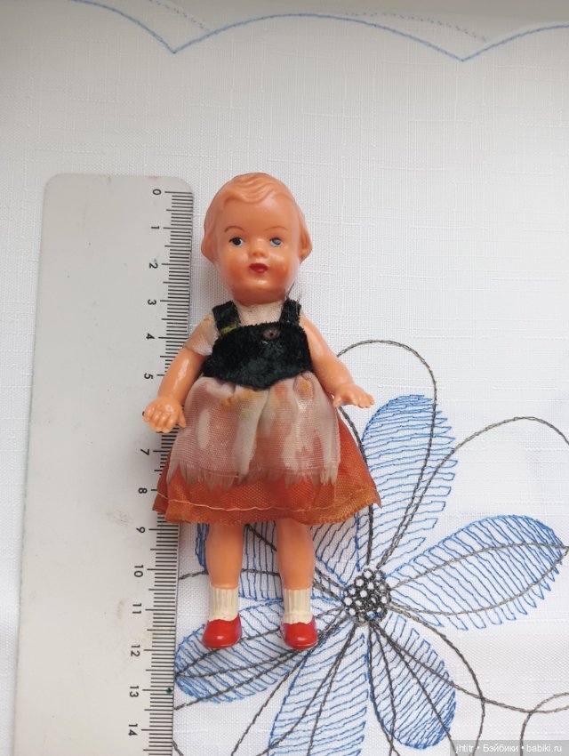 Кукла EDI Erich Dittmann 1960-ые г.г 12 см. Германия ГДР. Колкий пластик. Клеймо