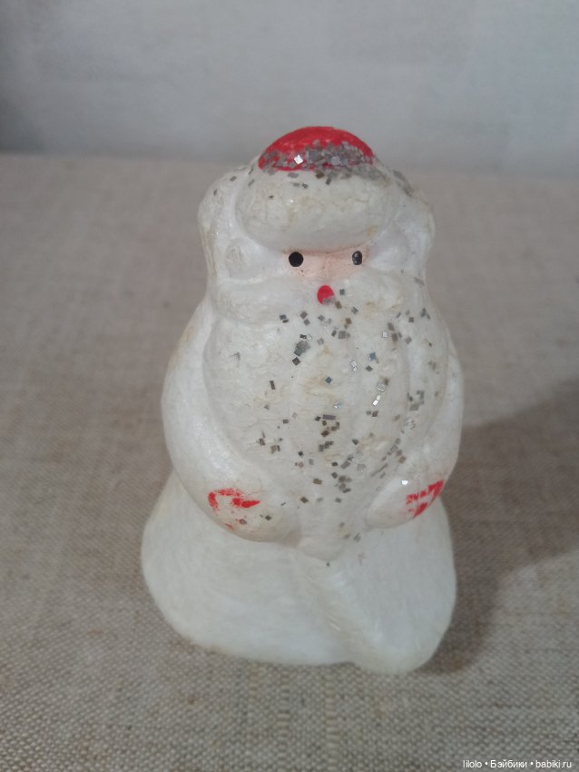 Винтажный Дед Мороз под маленькую елочку