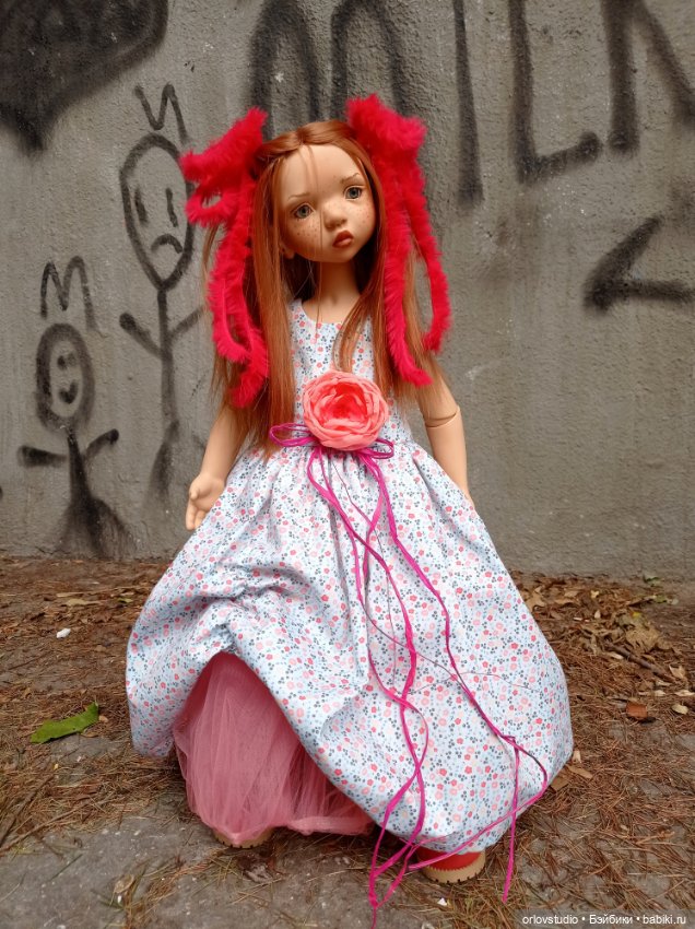 🌺🌺🌺Яркое цветочное платье для Цвергназе/Zwergnase (фото 2)