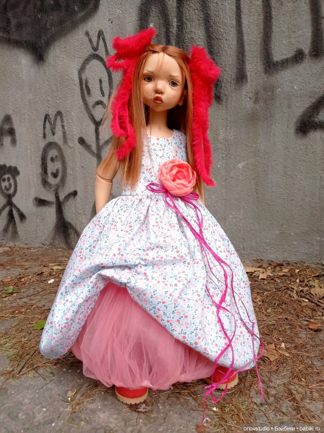 🌺🌺🌺Яркое цветочное платье для Цвергназе/Zwergnase (фото 6)