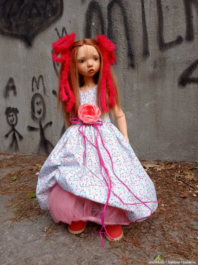 🌺🌺🌺Яркое цветочное платье для Цвергназе/Zwergnase (фото 4)