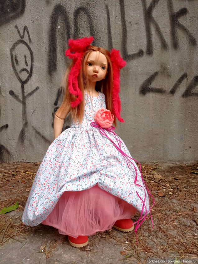 🌺🌺🌺Яркое цветочное платье для Цвергназе/Zwergnase (фото 7)