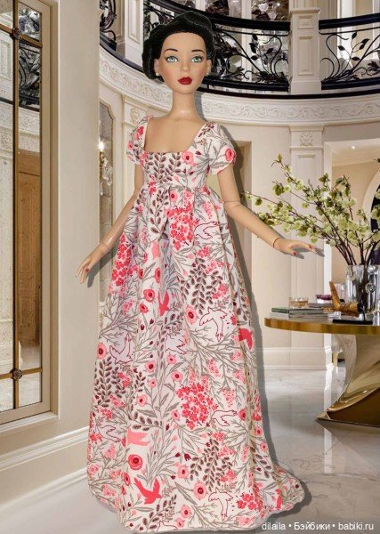 Выкройка PDF / в натуральную величину / платье в стиле Ампир для куклы 40 см (фото 3)