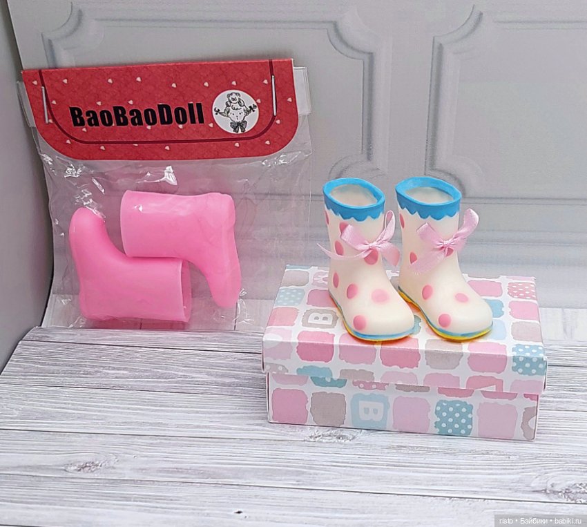 Красивые резиновые сапожки для Blythe, Jacoosun, БЖД Qbaby, Dudu, Wuwu Zongzi, Ob24 (фото 5)