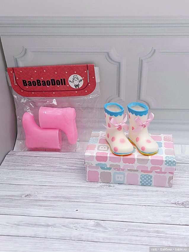 Красивые резиновые сапожки для Blythe, Jacoosun, БЖД Qbaby, Dudu, Wuwu Zongzi, Ob24 (фото 3)