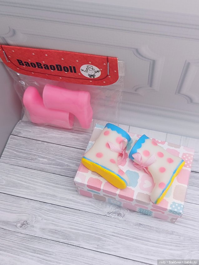 Красивые резиновые сапожки для Blythe, Jacoosun, БЖД Qbaby, Dudu, Wuwu Zongzi, Ob24 (фото 6)