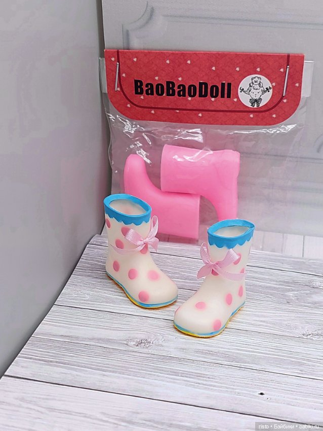 Красивые резиновые сапожки для Blythe, Jacoosun, БЖД Qbaby, Dudu, Wuwu Zongzi, Ob24 (фото 4)