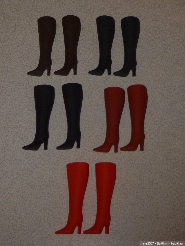 Фирменные сапоги Candi для Барби, FR, кукол 12 дюймов - лот из 5 пар