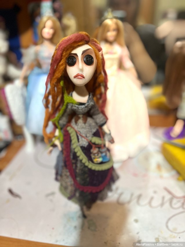 Кукла в стиле Коралины на заказ (фото 5)