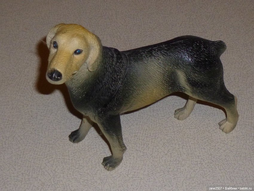 Собака - большая коллекционная фигурка - домашнее животное для кукол ростом 12-16 дюймов