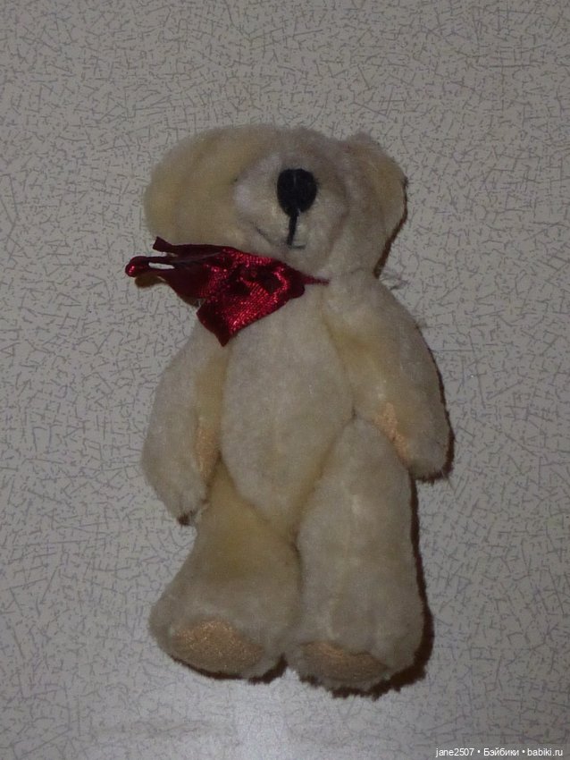 Коллекционный мишка - подходит в качестве игрушки для кукол - рост около 11 см (фото 3)