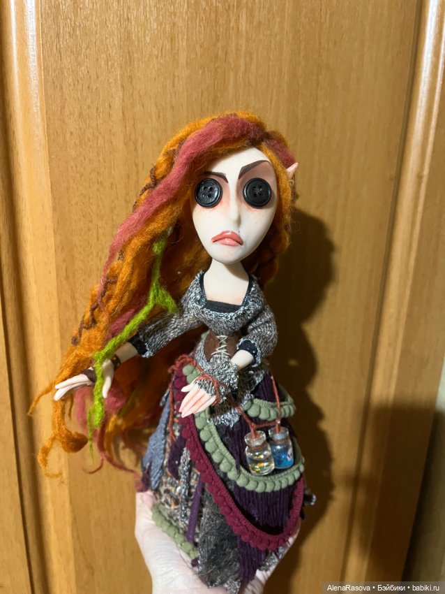 Кукла в стиле Коралины на заказ
