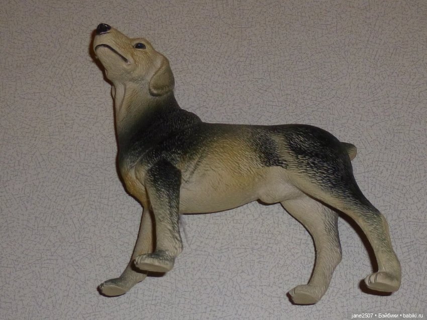 Собака - большая коллекционная фигурка - домашнее животное для кукол ростом 12-16 дюймов (фото 3)