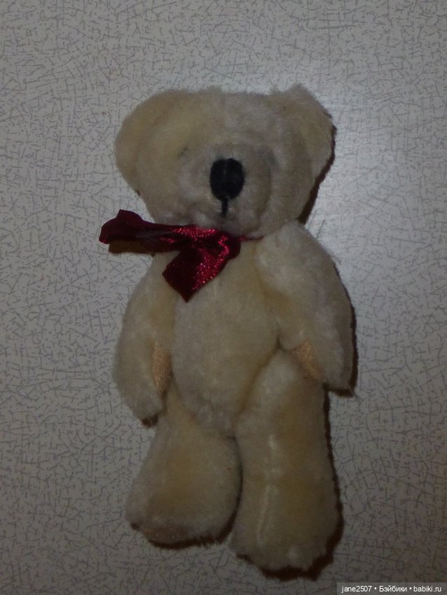 Коллекционный мишка - подходит в качестве игрушки для кукол - рост около 11 см (фото 2)