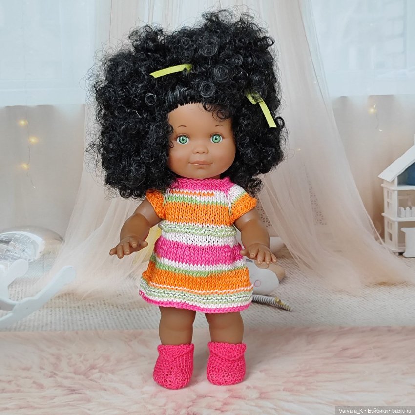 Кукла Lamagik мулатка Бетти в платье, рост 26 см (фото 10)