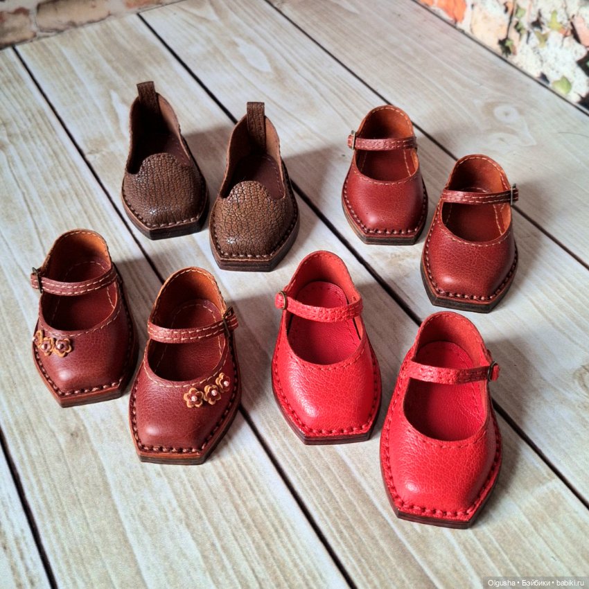 Туфельки-балетки на кукол Готц50 (фото 8)