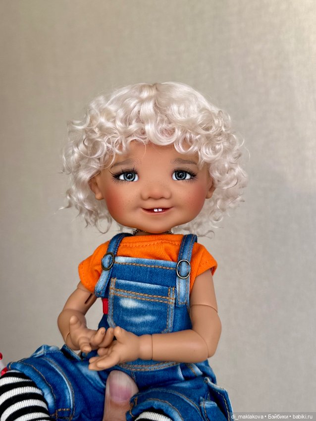 Парик для Meadow dolls Dumplings, Paola Reina и других куклой с ОГ 20 см