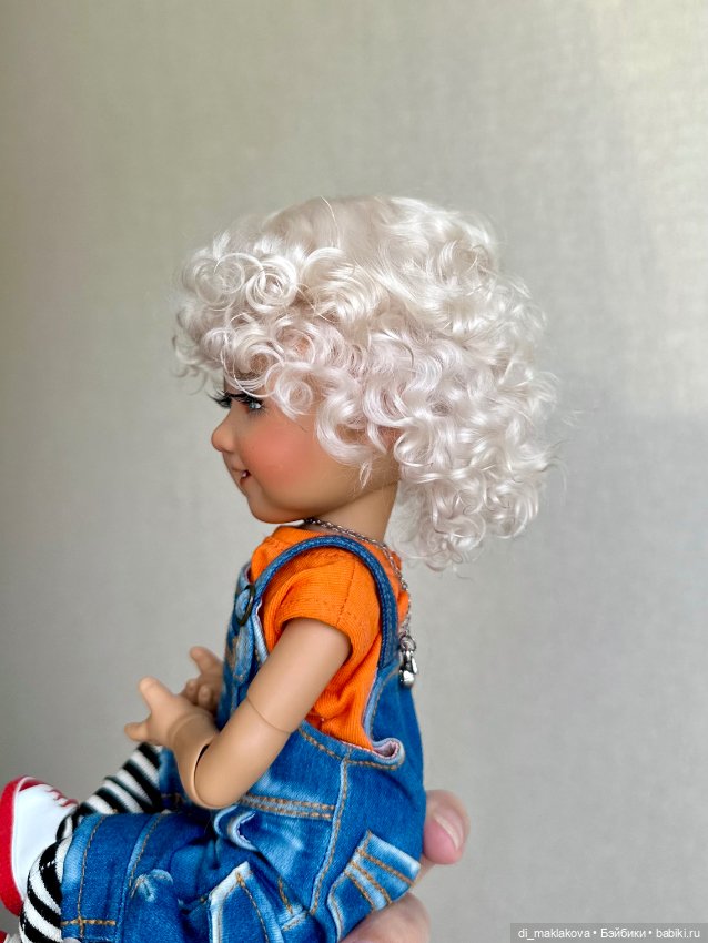 Парик для Meadow dolls Dumplings, Paola Reina и других куклой с ОГ 20 см (фото 2)