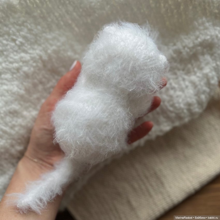 Пушистый белый котёнок — Игрушки для детей (фото 6)