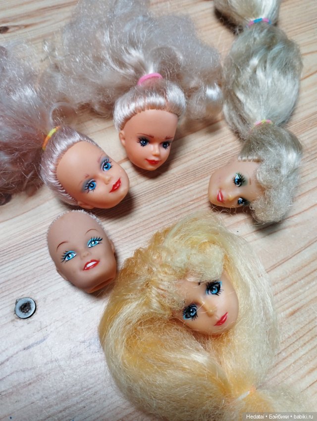 Головы кукол 90-х Санди, Русалок