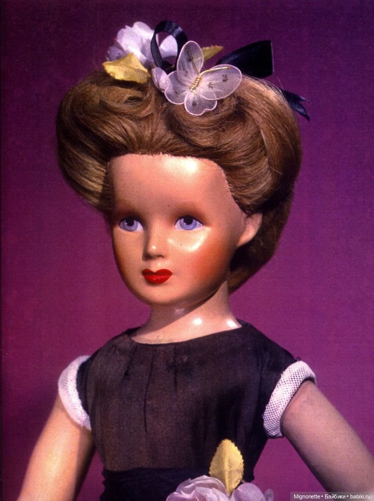 Monica- "живые волосы" — Антикварные куклы