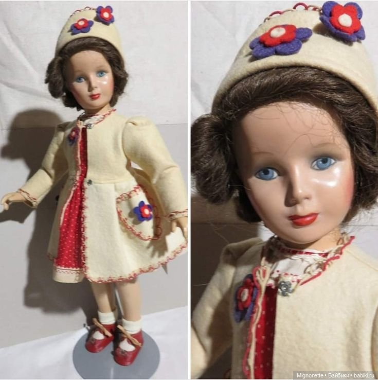 Monica- "живые волосы" — Антикварные куклы