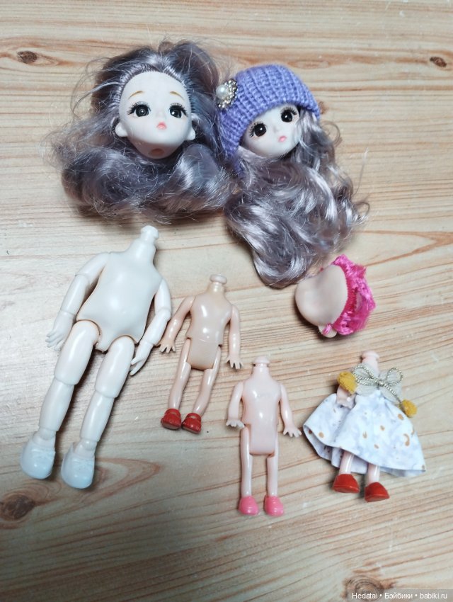 Лот малышек Баболи и др — Тела и головы для кукол