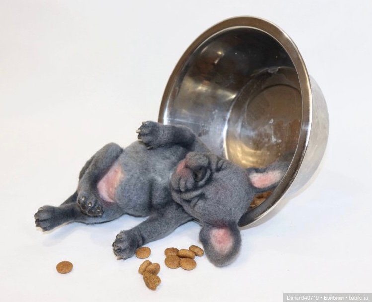 Щенок бульдога — Авторские игрушки